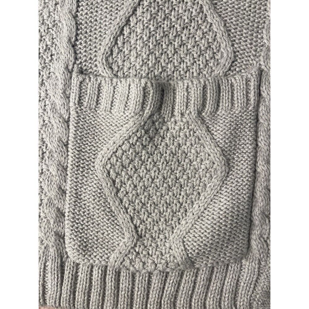Venus Cardigan Sweater Women 2X Long Line Black Button V Neck Heather Gray - Picture 4 of 4